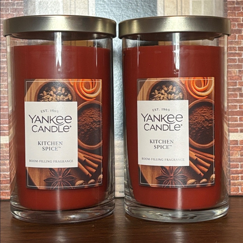 Yankee Candle Kitchen Spice Medium Duo!